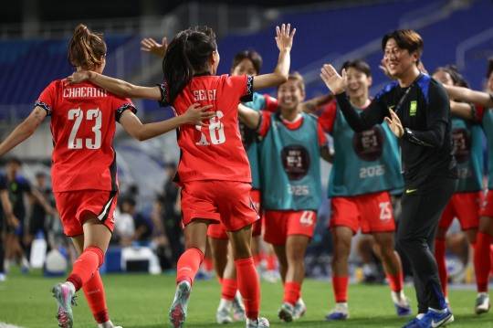 장슬기 동점골!. 사진[연합뉴스]