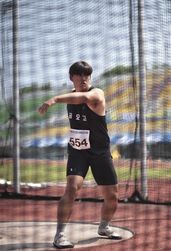 남자 원반던지기 손창현. 사진[연합뉴스]