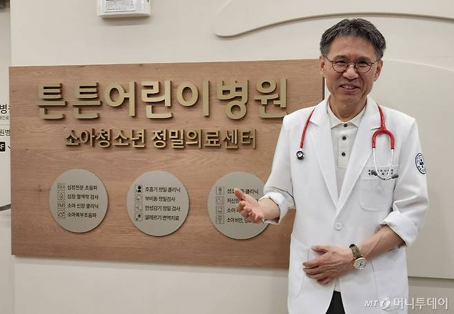 최용재 병원장은 1년에 장중첩증 환아 10명가량을 진단·치료하고 있다. /사진=정심교 기자