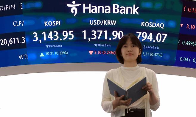 사진은 10일 서울 중구 하나은행 딜링룸. /사진=뉴스1