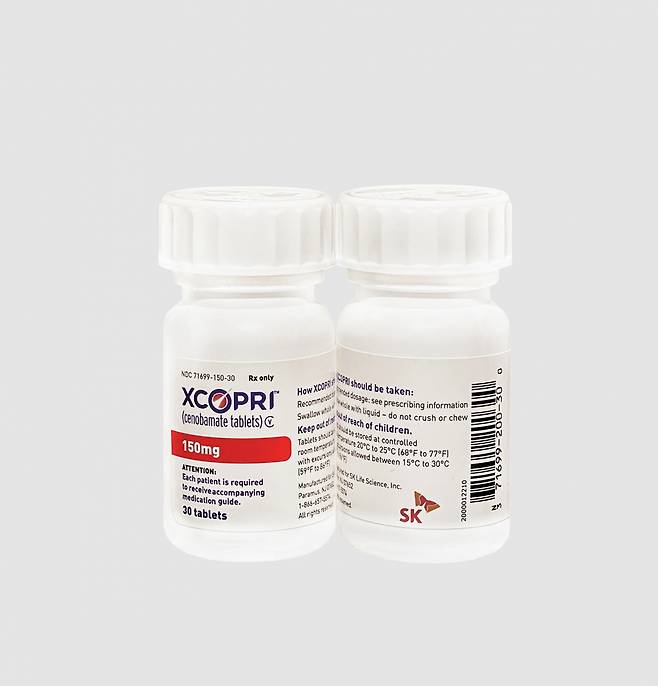 SK바이오팜 뇌전증 신약 ‘엑스코프리’. [SK바이오팜 제공]