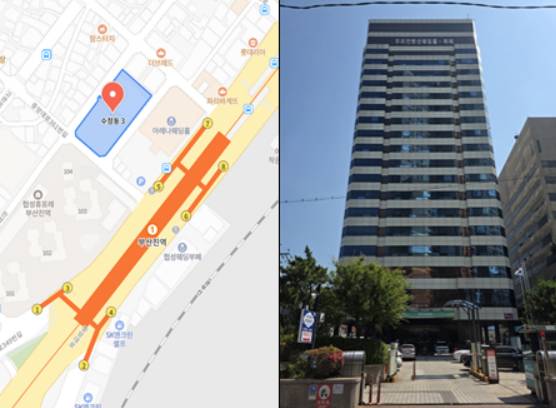 부산시 동구 소재 IM빌딩(본관) [해양수산부 제공]