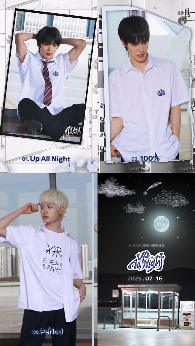 [서울=뉴시스] 그룹 싸이커스의 일본 두 번째 싱글 '업 올 나이트(Up All Night)' 프리뷰 영상이 공개됐다. (사진제공=KQ엔터테인먼트) 2025.07.10. photo@newsis.com  *재판매 및 DB 금지