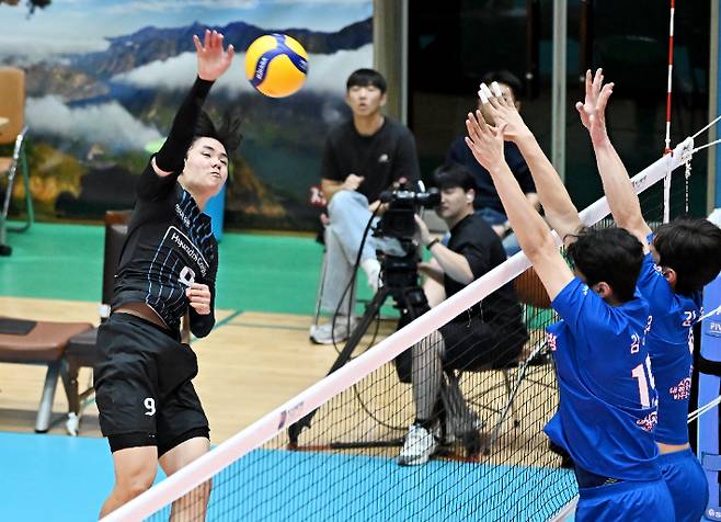 이재현 스파이크. 한국배구연맹