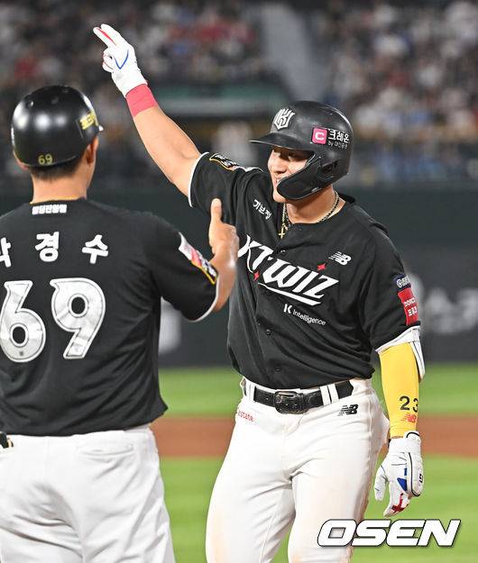 [OSEN=부산, 이석우 기자]  KT 위즈 안현민 085 2025.06.27 / foto0307@osen.co.kr