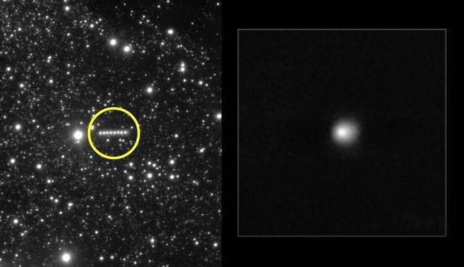 초거대망원경(VLT)에 포착된 ‘3I/ATLAS’와 이동 모습. ESO 제공