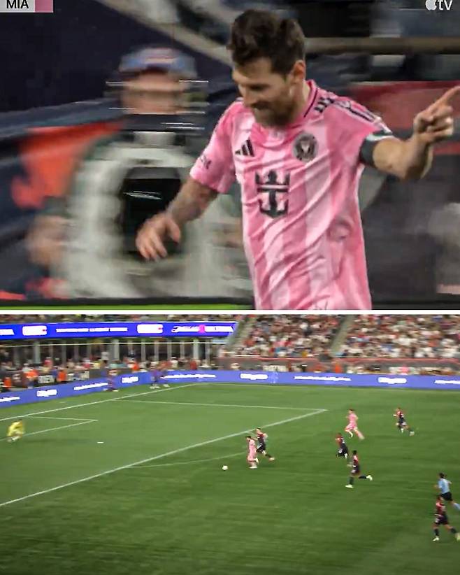 메시의 두 번째 득점. ESPN