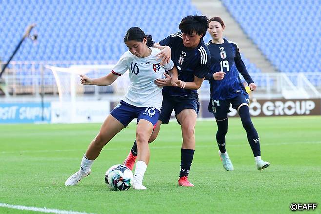 지난 9일 수원월드컵경기장에서 열린 일본과 대만의 2025 동아시아축구연맹(EAFF) E-1 챔피언십(동아시안컵) 여자부 1차전 경기 모습. 이날 경기 공식 관중수는 193명이었다. /사진=EAFF 제공