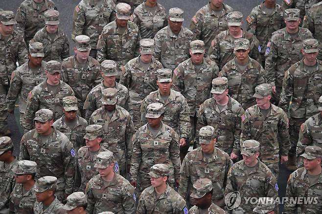 미 육군 장병들  [AFP=연합뉴스 자료사진]