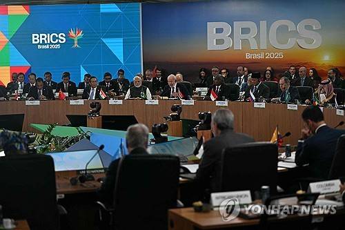 브라질에서 열린 17차 브릭스 정상회의 [리우데자네이루 AFP=연합뉴스. 재판매 및 DB 금지]