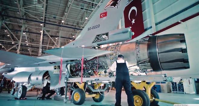 튀르키예에서 생산되고 있는 미국 F100 엔진