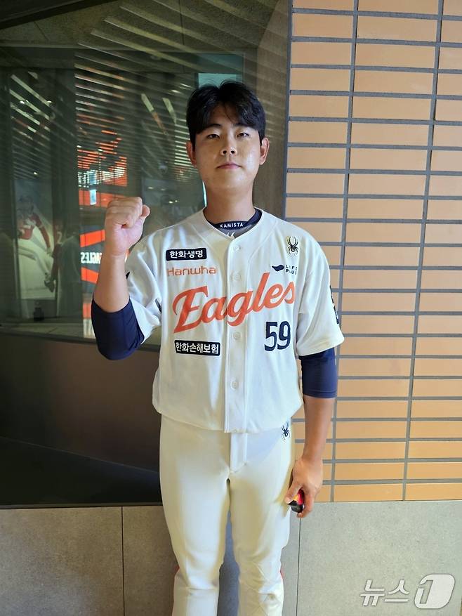 한화 허인서가 11일 취재진과 인터뷰하고 있다.2025.7.11/뉴스1 ⓒ News1 서장원 기자