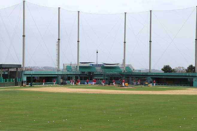 강화 SSG퓨처스필드 훈련 모습. 사진=SSG 랜더스