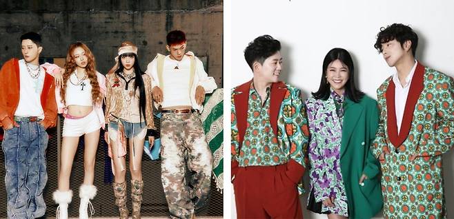 라틴팝 장르로 꾸준히 사랑받아 온 카드(왼쪽 사진)와 데뷔 20년 차인 타이푼(오른쪽 사진)도 올여름 나란히 컴백한다. 혼성그룹이 드문 K팝 시장에 새로운 바람을 일으킬지 주목된다. DSP미디어·지안캐슬 제공