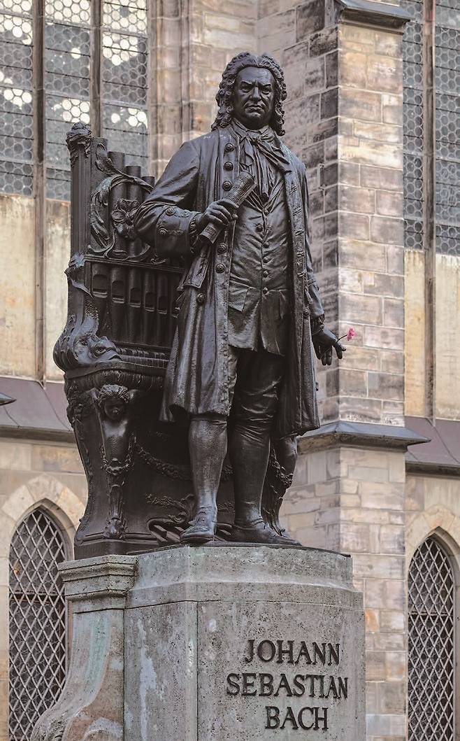 독일 라이프치히 토마스 교회 앞에 있는 요한 제바스티안 바흐의 기념비. / 사진 셔터스톡