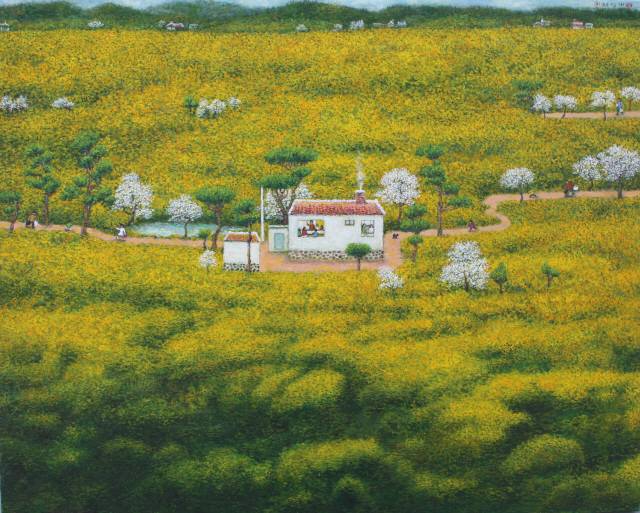 ▲ 이광택 작 ‘상춘 모임’