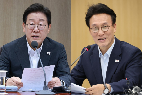 왼쪽부터 이재명 대통령, 김민석 총리. 연합뉴스