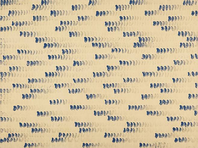 이우환 '점으로부터'(1973년).