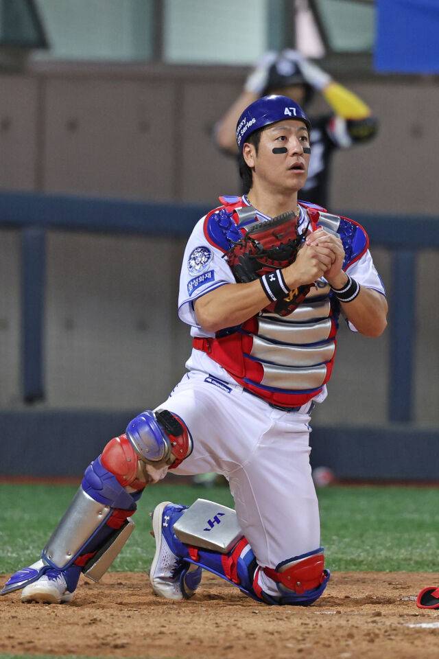 삼성 라이온즈 강민호./삼성 라이온즈