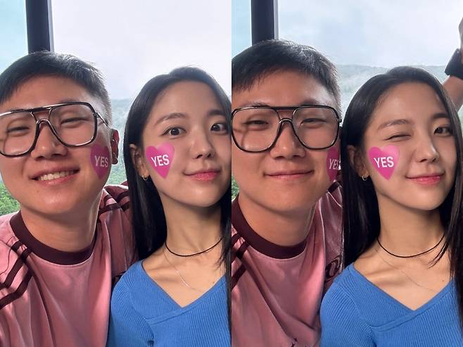 여행 유튜버 빠니보틀과 배우 안수민. 인스타그램 캡처.