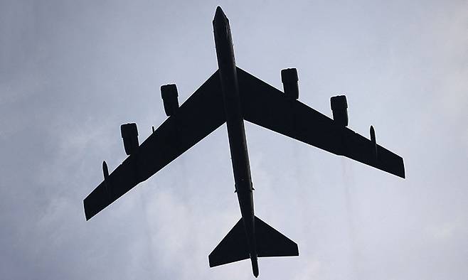 미 공군 B-52H 전략폭격기가 비행을 하고 있다. 세계일보 자료사진