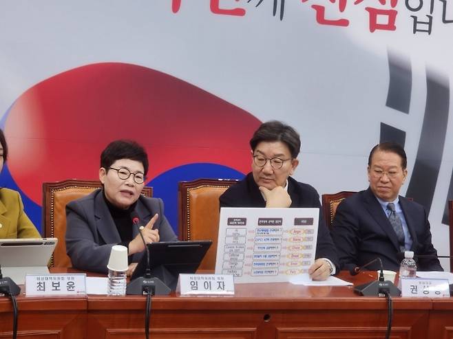 임이자(왼쪽) 국민의힘 의원. 임이자 의원실 제공