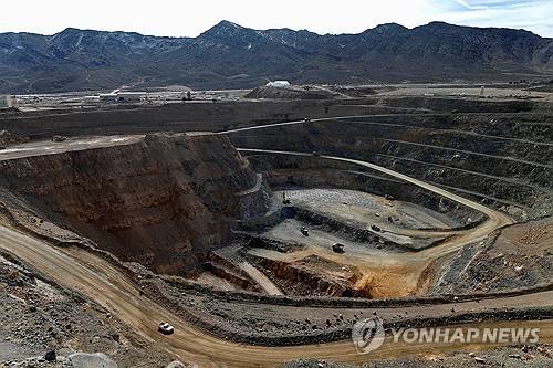 미 캘리포니아주의 MP 머티리얼스 희토류 광산 [로이터 연합뉴스 자료사진. 재판매 및 DB 금지]