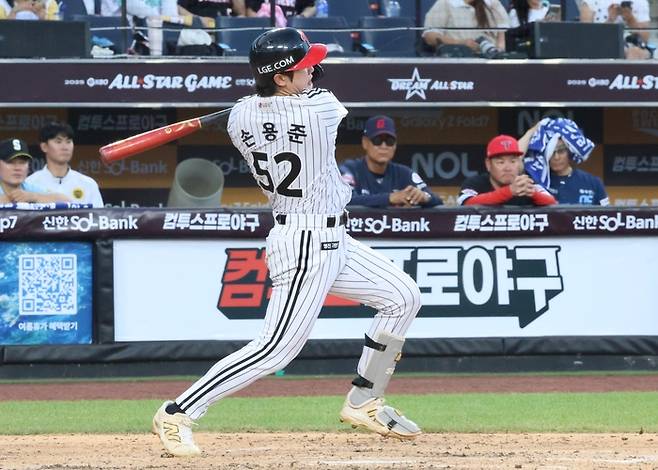 타격에 임하는 손용준. 사진 | 연합뉴스