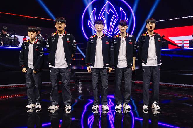2025 MSI 출전 중인 T1 선수단. 사진 | 라이엇 게임즈