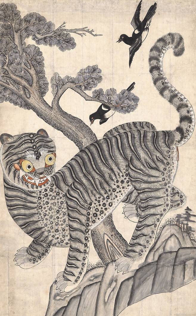 조선시대 민화 ‘호작도’(국립중앙박물관 소장).