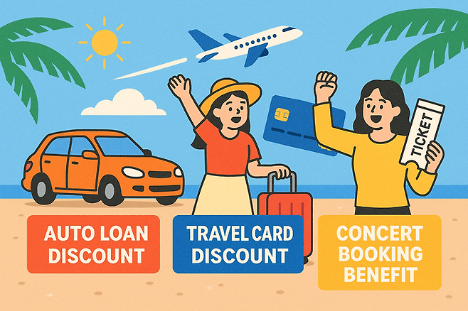 금융사들이 무더운 여름을 맞이해 다양한 할인 혜택을 준비한 것과 관련해 챗GPT가 제작한 이미지 <챗GPT>