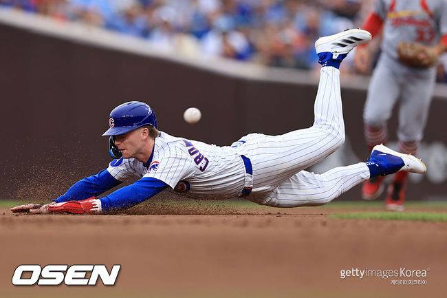 [사진] 시카고 컵스 피트 크로우-암스트롱. ⓒGettyimages(무단전재 및 재배포 금지)