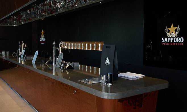 서울 성동구 성수동에 문을 연&nbsp;‘삿포로 프리미엄 비어스탠드’. 엠즈베버리지 제공