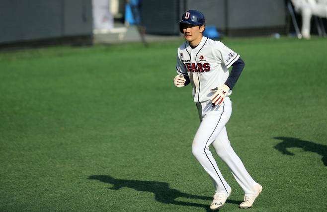 두산 베어스 내야수 안재석의 군 입대 전 활약 모습. /사진=두산 베어스 제공