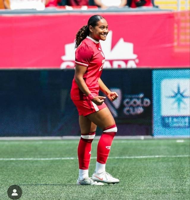 경기에 집중하는 올리비아 스미스. /사진=리버풀 위민 SNS