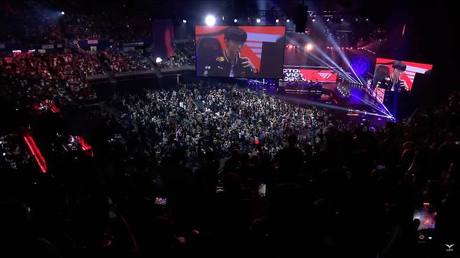 T1, 2025 MSI 결승 진출 확정 [MSI 공식 중계방송 캡처]