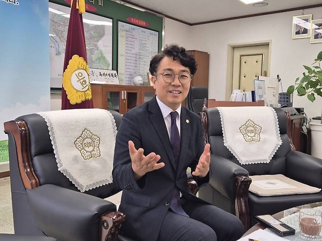 서민우 대구 달서구의장의 모습. /장은희기자