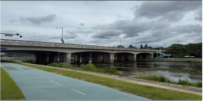 대구 북구 산격동 도청교 전경. 북구청 제공.