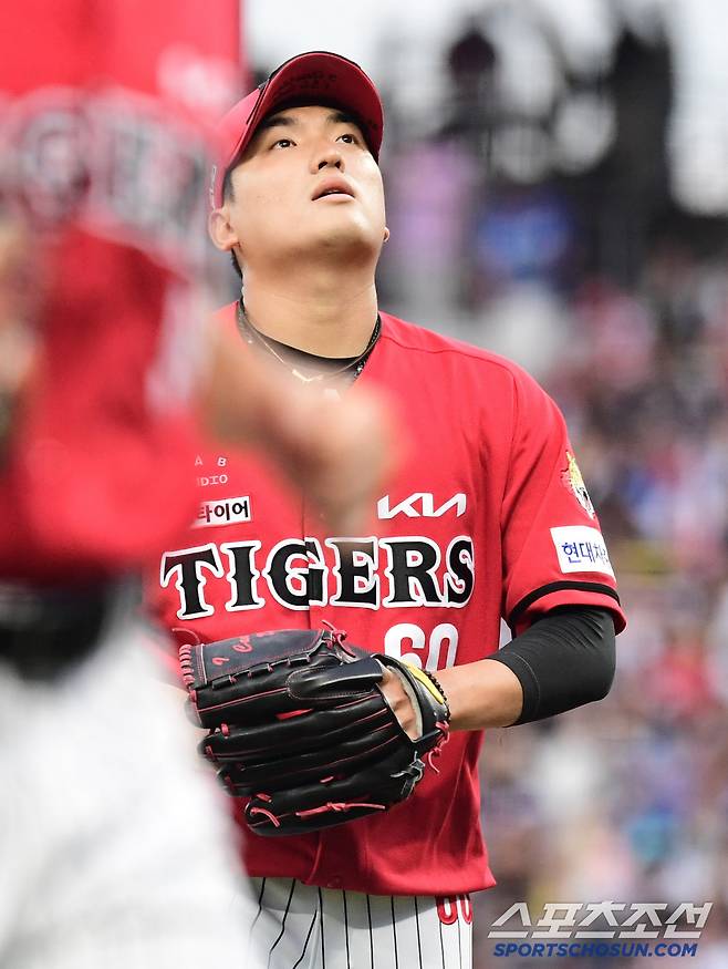 11일 광주 기아챔피언스필드에서 열린 KBO리그 KIA와 삼성의 경기. 3회초 2실점을 허용한 KIA 김도현. 광주=송정헌 기자songs@sportschosun.com/2025.06.11/