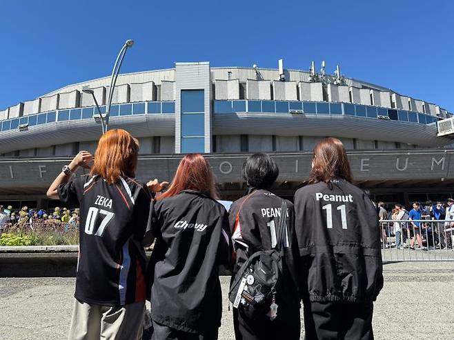 한화생명e스포츠 팬들이 2025 MSI 결승전을 보기 위해 캐나다 밴쿠버를 방문했다. ⓒ데일리안 황지현 기자