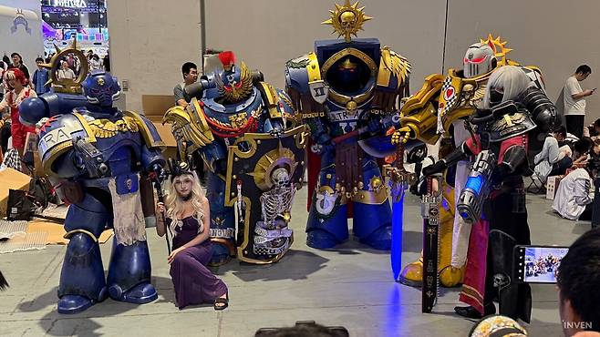 ▲ 작년과 달리 조이토이는 안 왔지만 워해머 40K의 용사들은 집결 완료