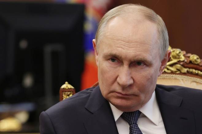 블라디미르 푸틴 러시아 대통령. AP 연합뉴스