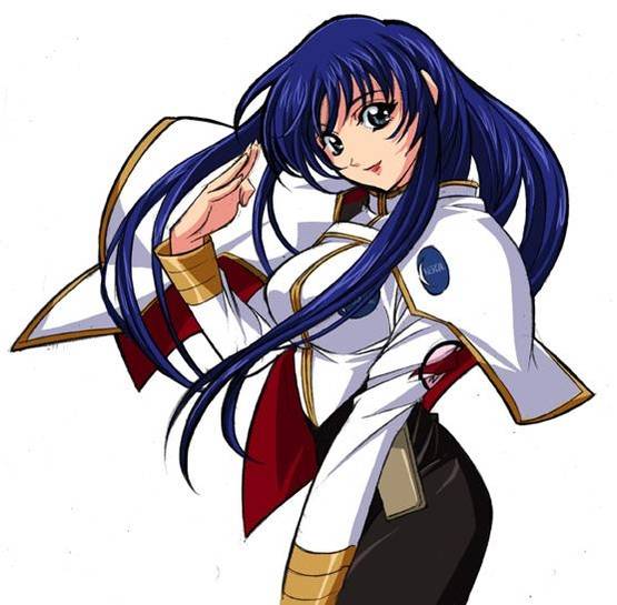 애니메이션 <기동전함 나데시코>의 주인공인 함장 유리카. ⓒ야후재팬 갈무리