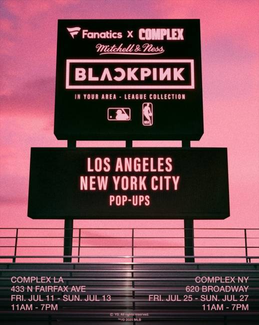 ▲ 블랙핑크가 미주 지역 대표 스포츠팀들과 컬래버레이션 상품을 선보인다. 제공|YG엔터테인먼트