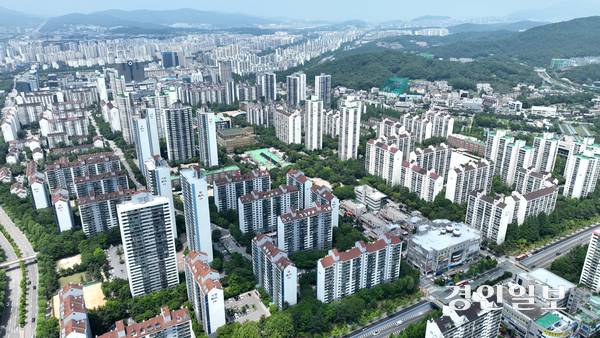 본격적인 재건축을 앞두고 있는 1기신도시 분당 전경. /경인일보DB
