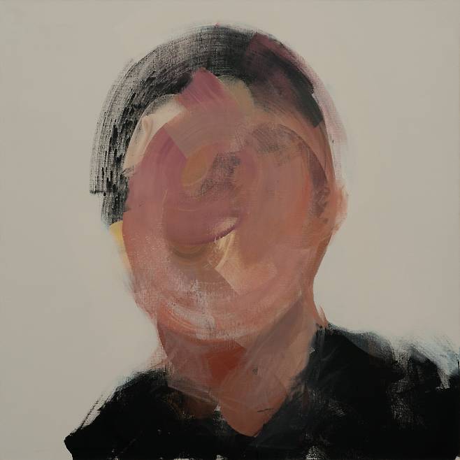 신교명 작가가 AI 로봇 '이일오'와 함께 그린 작품 '초상 4-0-11'. 사진=신교명