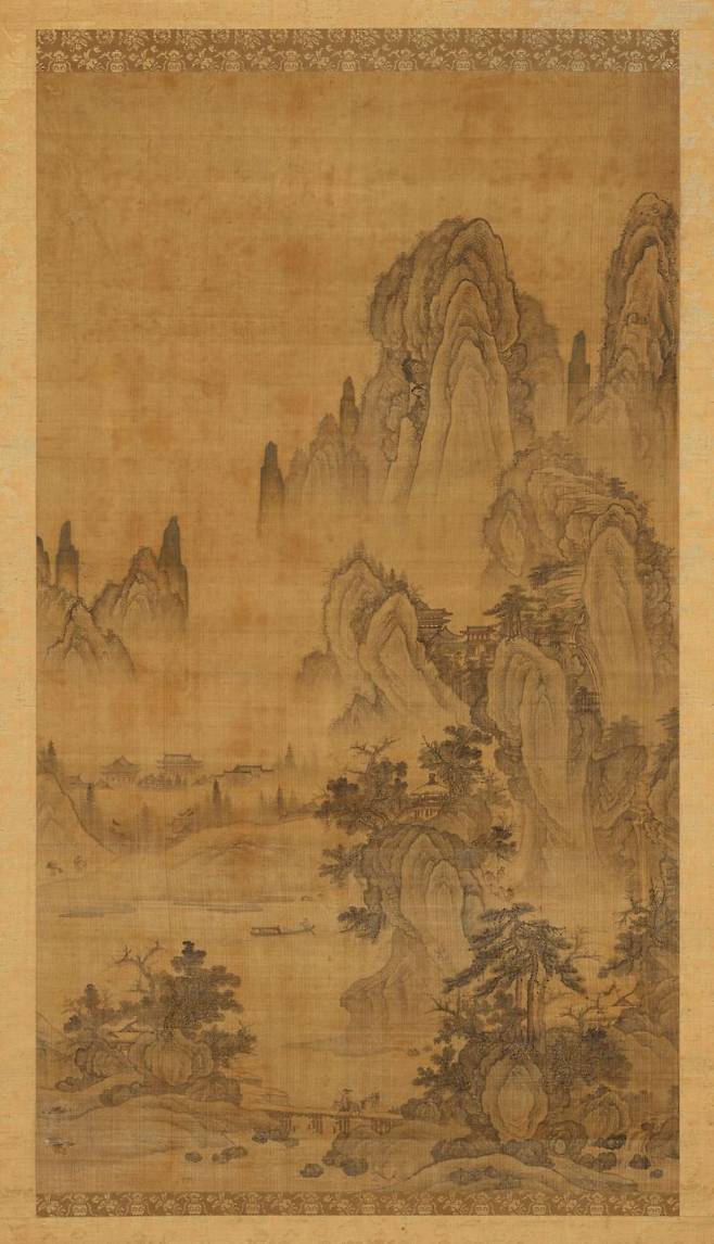 '산수도'(조선 16세기 중반). 국립중앙박물관