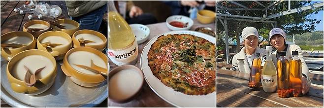 씨껍데기술과 함께 늘푸른산장 주인장이 직접 담근 마가목주는 산채전과 좋은 궁합을 이룬다.