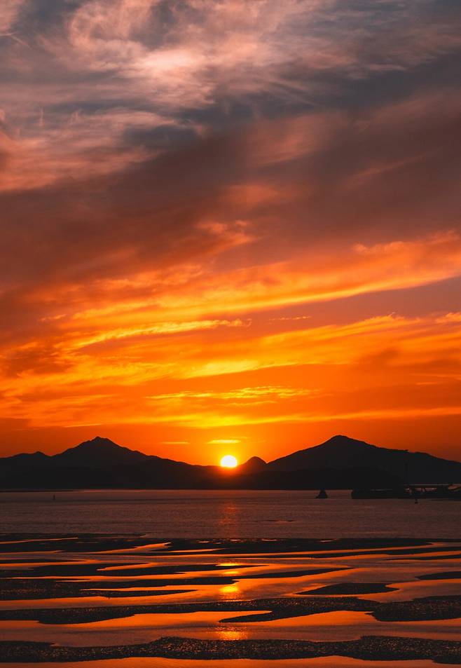 디지털 사진갤에 올라온 노을 사진