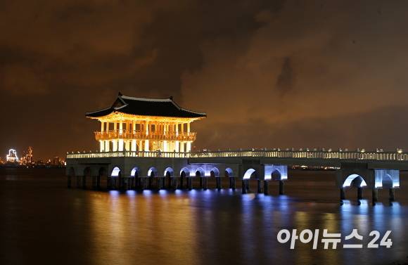 영일대 해상누각 야경. [사진=포항시청]